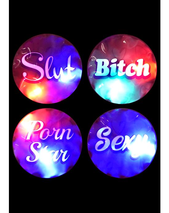 Flashing Light Party Stickers