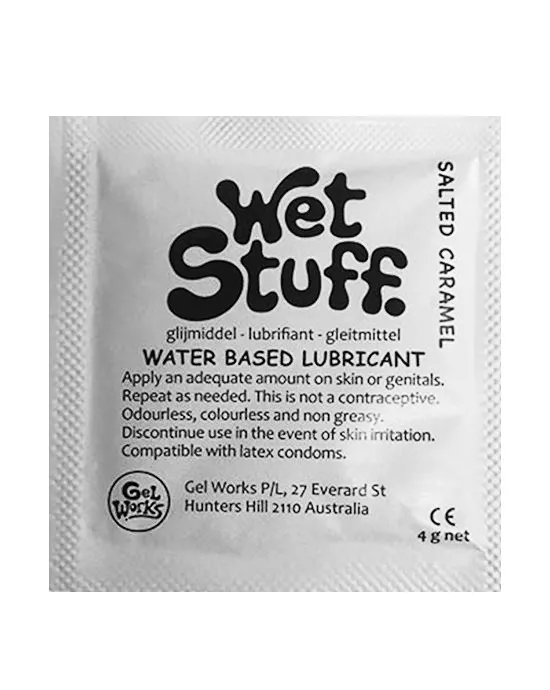 Wet Stuff  4g Sachet  Salted Caramel