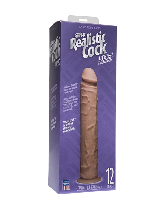 The Realistic Cock Ur3 12 Inch Without Balls