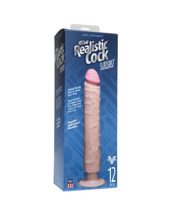 The Realistic Cock Ur3 Vibrating Without Balls
