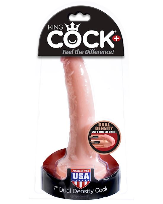 King Cock Plus 7 Inch Dual Density Suction Cup Dildo