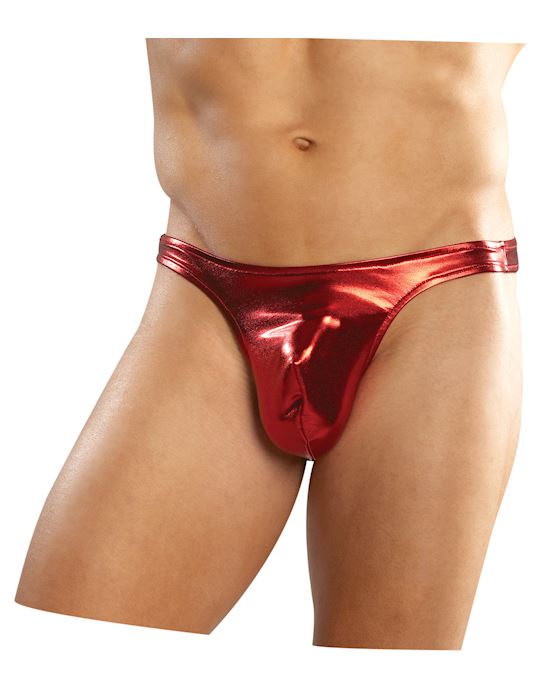 Bong Thong Leather Lame Red