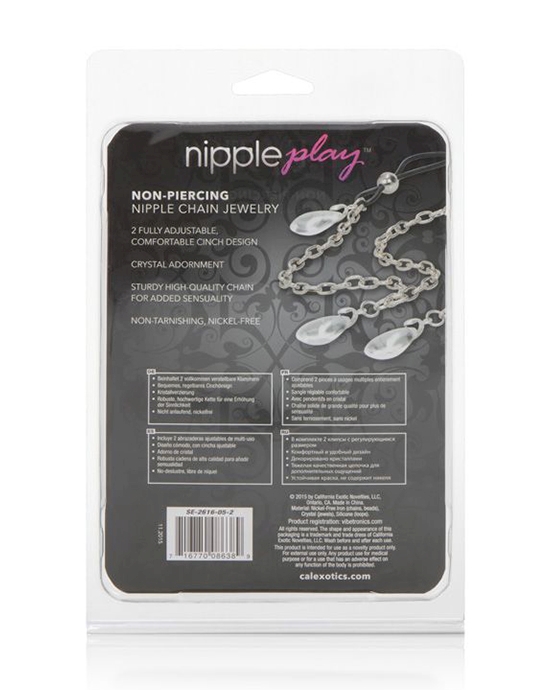 Nipple Play Non-piercing Nipple Chain Jewelry Crystal