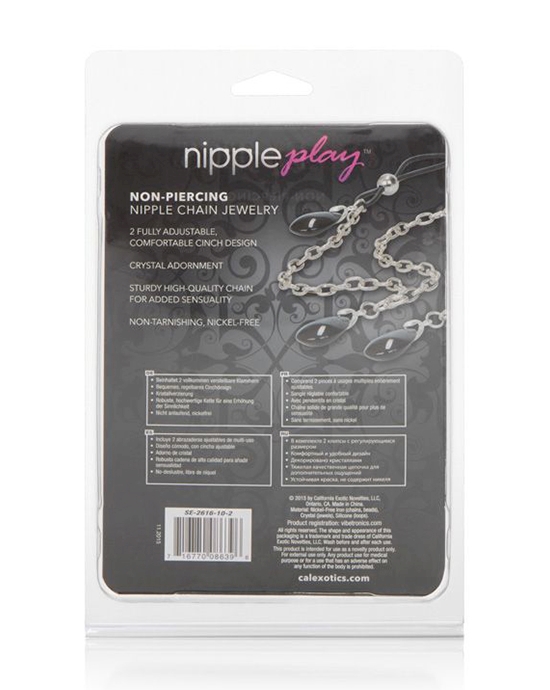 Nipple Play Non-piercing Nipple Chain Jewelry Onyx