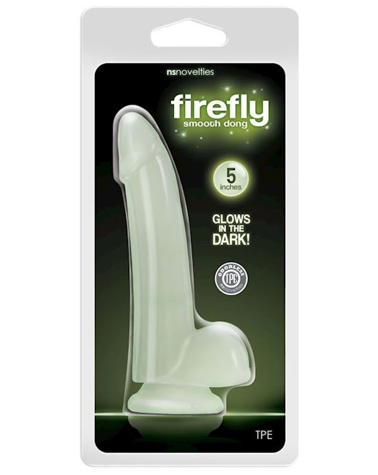 Firefly Smooth Glowing Dong 5 In Clear