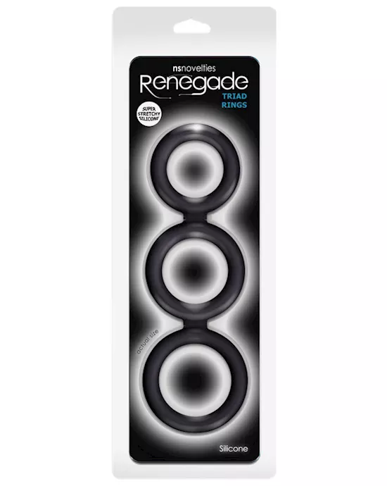 Renegade Triad Cock Ring Black
