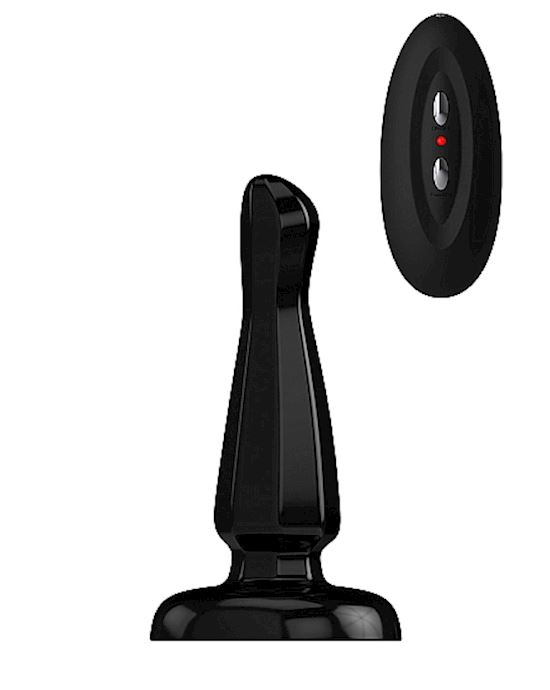 Buttplug Rubber Vibrating 5 Inch Model 3 Black