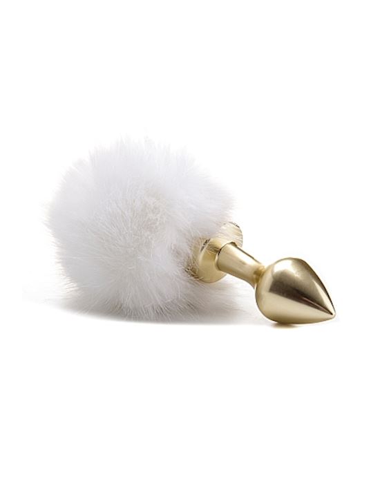 Beginner Bunny Tail Buttplug Gold
