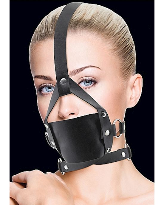 Leather Mouth Gag Black