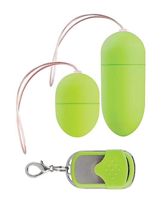 Vibrating Eggs Two-pack Green