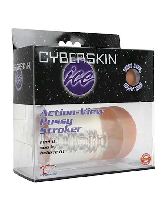 Cyberskin Ice Action-view Pussy Stroker