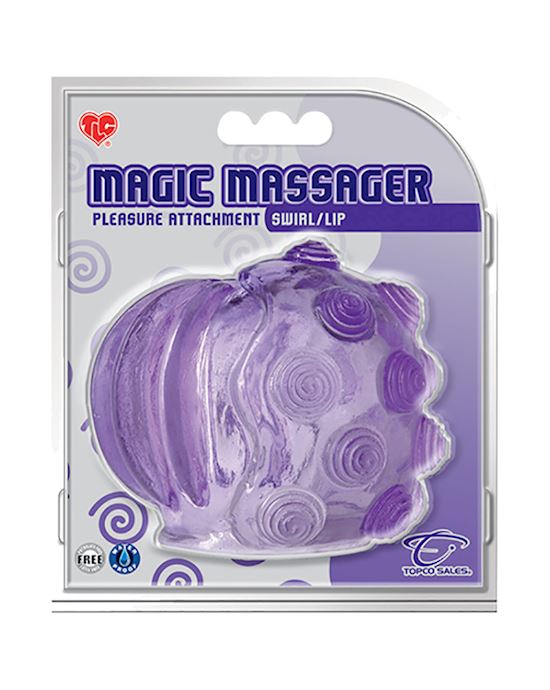 Tlc Magic Massager Pleasure Attachment Swirl/lip