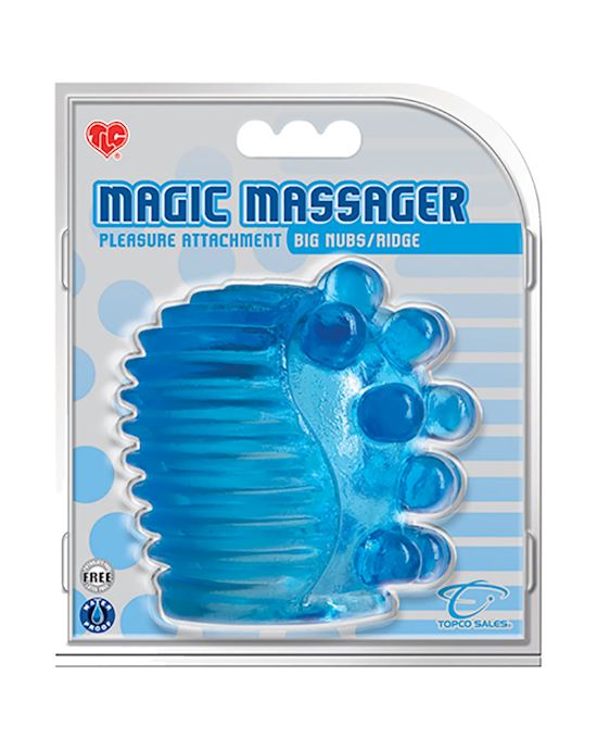 Tlc Magic Massager Pleasure Attachment Big Nubs/ridge