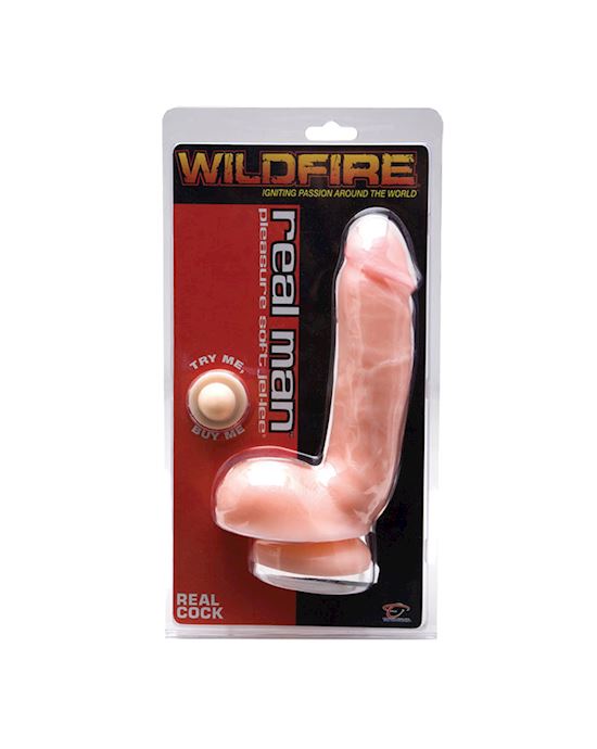 Wildfire Real Man Jel-lee Real Cock Suction Cup Dildo