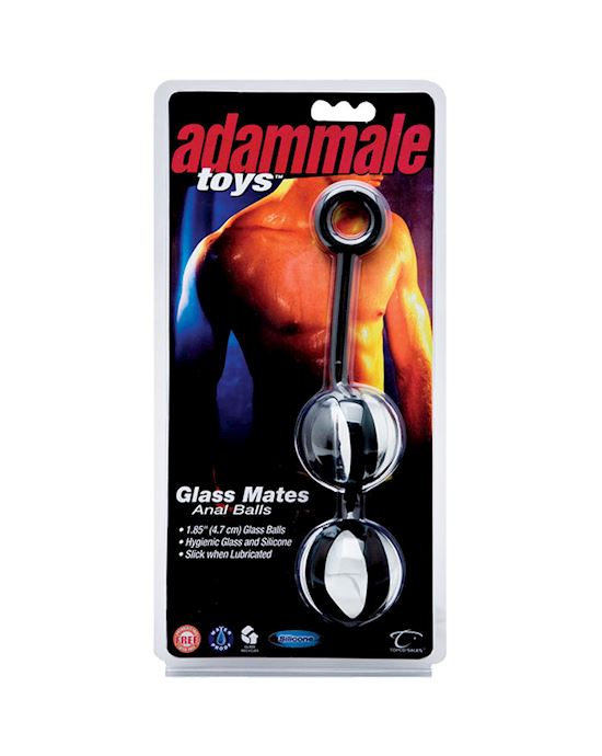 Adam Male Toys Glass Mates Anal Balls