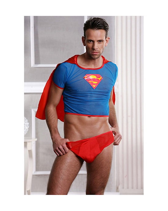Sexy Two Piece Superman Costume