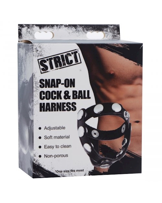 Snap-on Cock And Ball Harness