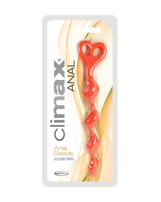 Climax Anal Silicone Swirl Anal Beads