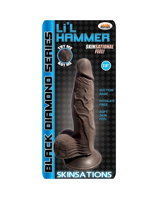 Skinsations Lil Hammer 7.5 Inch Black Diamond Series