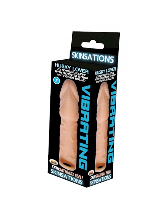 Skinsations Husky Lover 7 Inch Extension Sleeve With Bullet