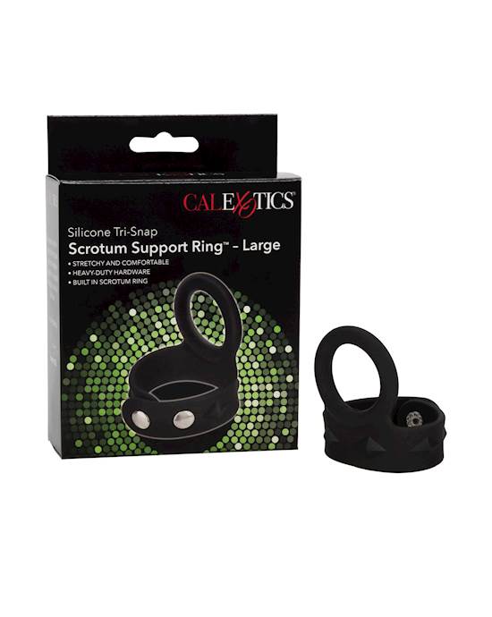 Silicone Tri-snap Scrotum Support Ring Large