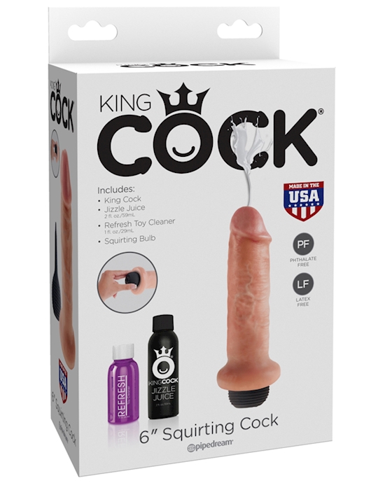 King Cock 6 Inch Squirting Cock