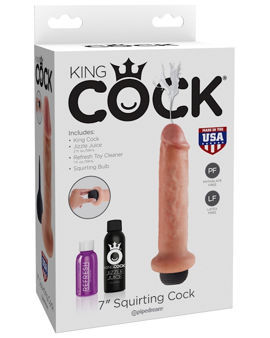 King Cock 7 Inch Squirting Cock