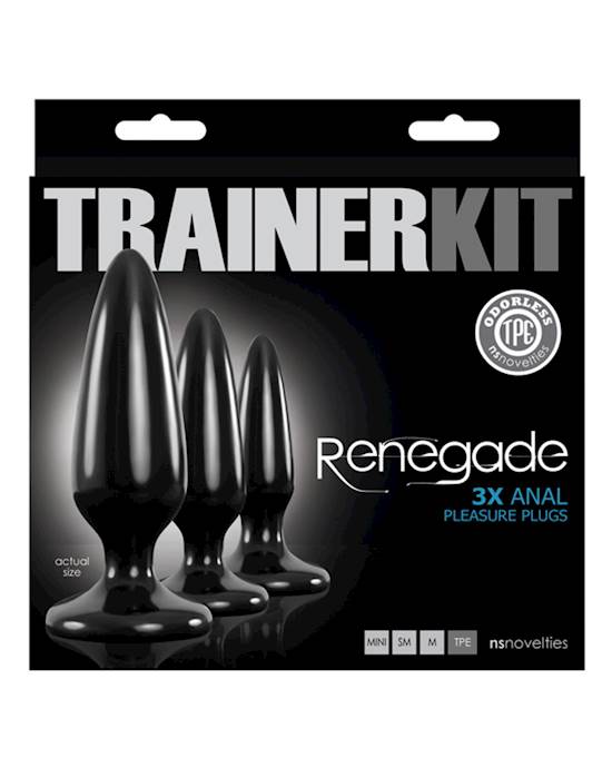 Renegade Pleasure Plug 3 Piece Trainer Kit