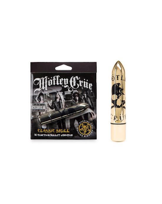 Motley Crue Classic Skull 10 Function Bullet Vibrator