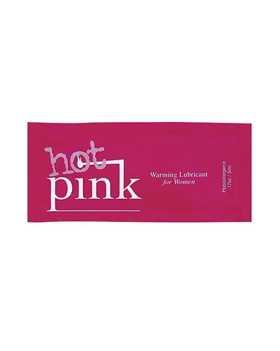 Pink Hot Pink Warming Lubricant 5 Ml