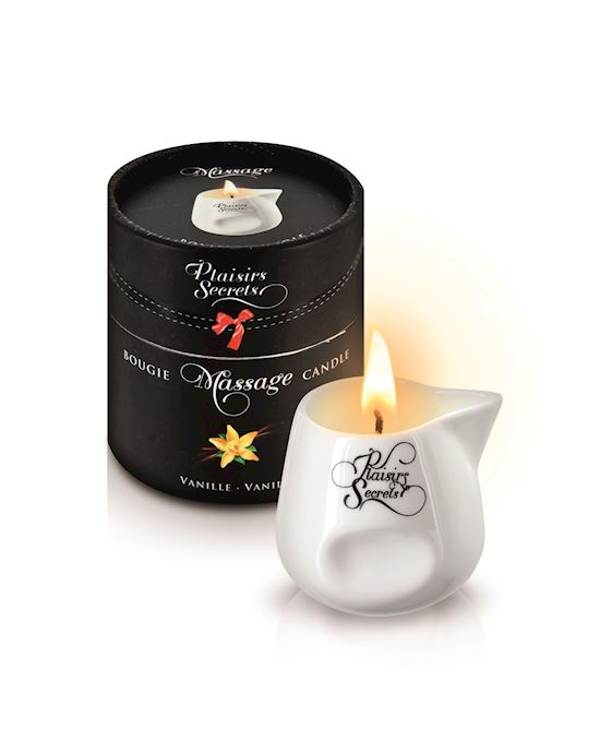 Plaisirs Secrets Massage Candle Vanilla