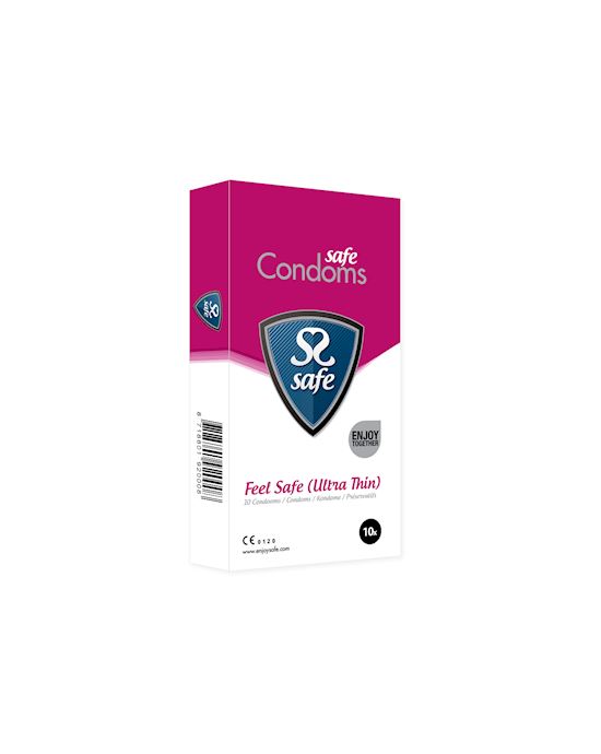 Safe Feel Safe Condoms Ultra-thin 10 Pcs