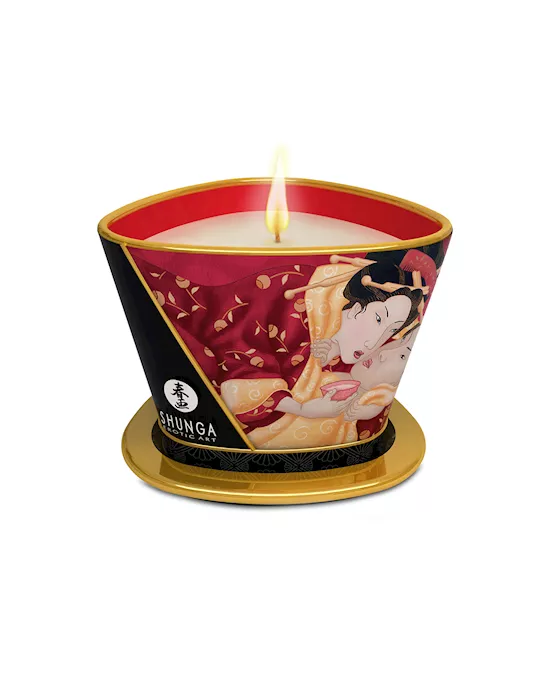 Massage Candle Romance  Strawberry Sparkling Wine