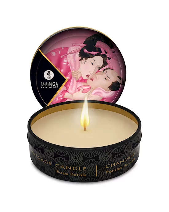 Shunga Massage Candle Rose Petals 30 ml