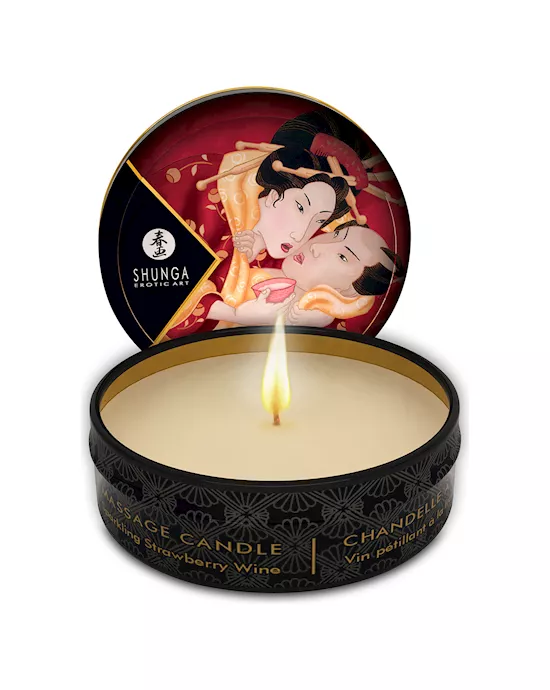 Shunga Massage Candle Strawberry 30 ml
