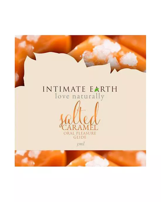 Intimate Earth Natural Flavours Glide Foil  Salted Caramel