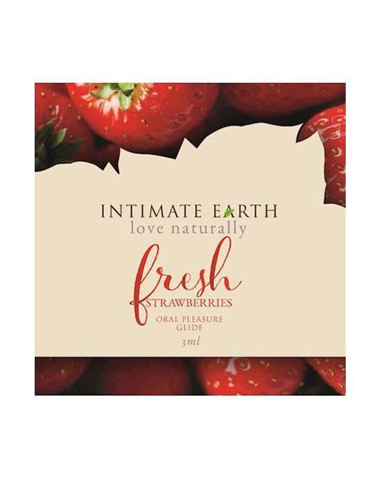 Intimate Earth Oral Pleasure Glide Fresh Foil 3 ml  Strawberry