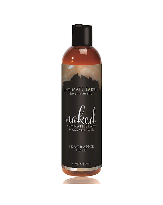 Intimate Earth Naked Unscented Massage Oil 120 Ml
