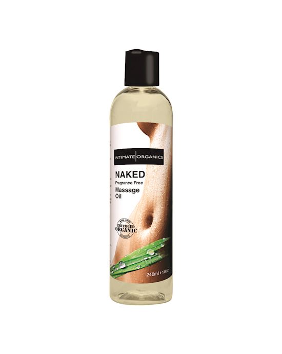 Intimate Organics Naked Unscented Massage Oil 24