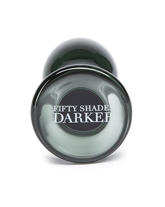 Fifty Shades Darker Something Darker Glass Butt Plug