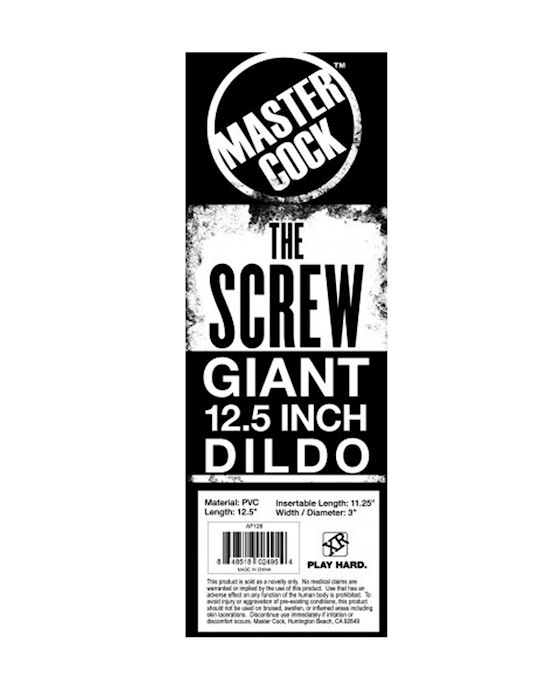 The Screw Giant 12.5 Inch Dildo