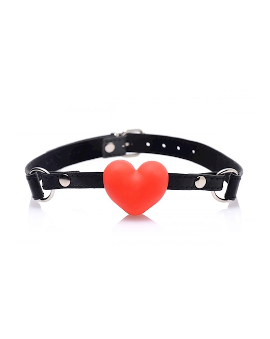 Heart Beat Silicone Heart Shaped Mouth Gag