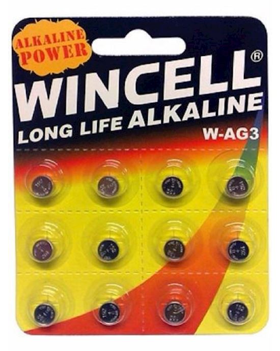 Wincell Ag3 Lr41 L736 Sr41 Cell Batteries 12 Pack
