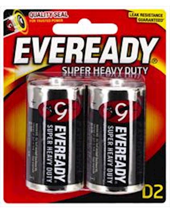 Eveready Super Heavy Duty D 2 Pack