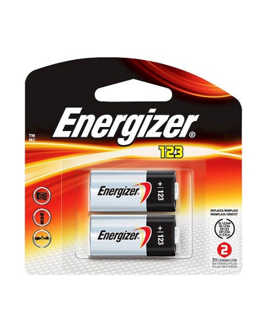 Energizer Lithium 123 Battery 3v 2 Pack