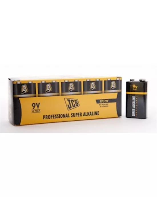 JCB 9 Volt Alkaline 15v Pack Of 10