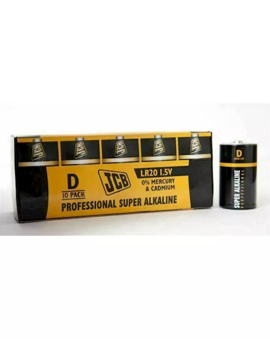 JCB D size Industrial Alkaline 15v BOX OF 10