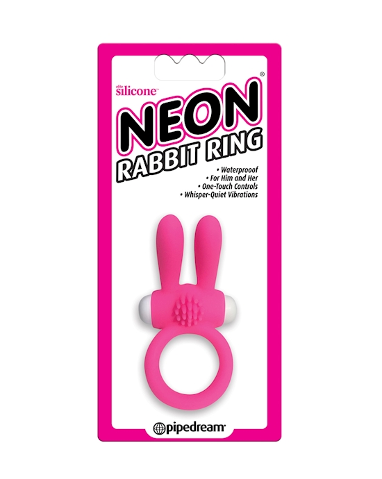 Neon Rabbit Ring Pink