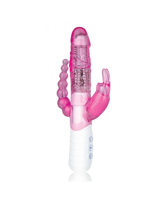 Slim Double Penetration Rabbit With Vibrating Anal Beads