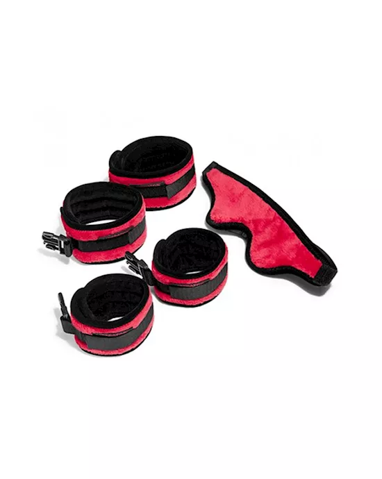 Liberator Plush Seduction Restraint  Blindfold Kit